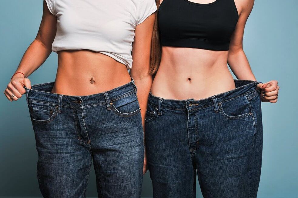 With diet and exercise, the girls lost weight in a month